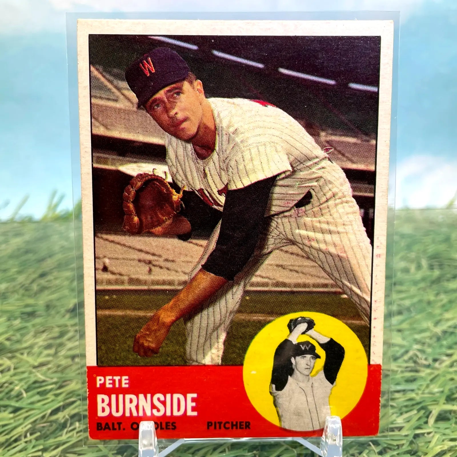 1963 Topps Baltimore Orioles Baseball Card #19 Pete Burnside - Baseball Card Single