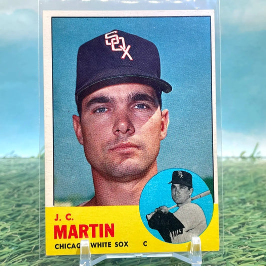 1963 Topps Baseball Chicago White Sox J.C. Martin Hi Number #499 EX-NMT - Baseball Card Single