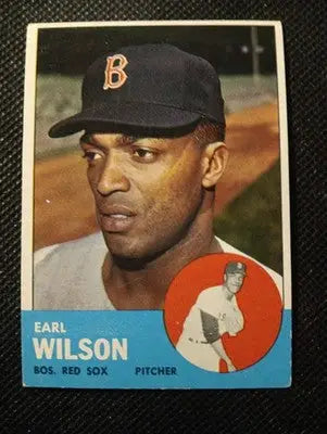 1963 Topps - Earl Wilson #76. Boston Red Sox. EX