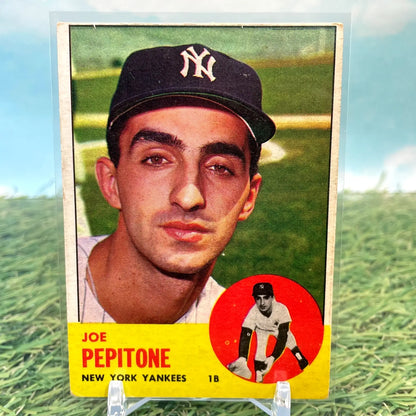 1963 Topps - Joe Pepitone #183 Near Mint+ Set Break Yankees