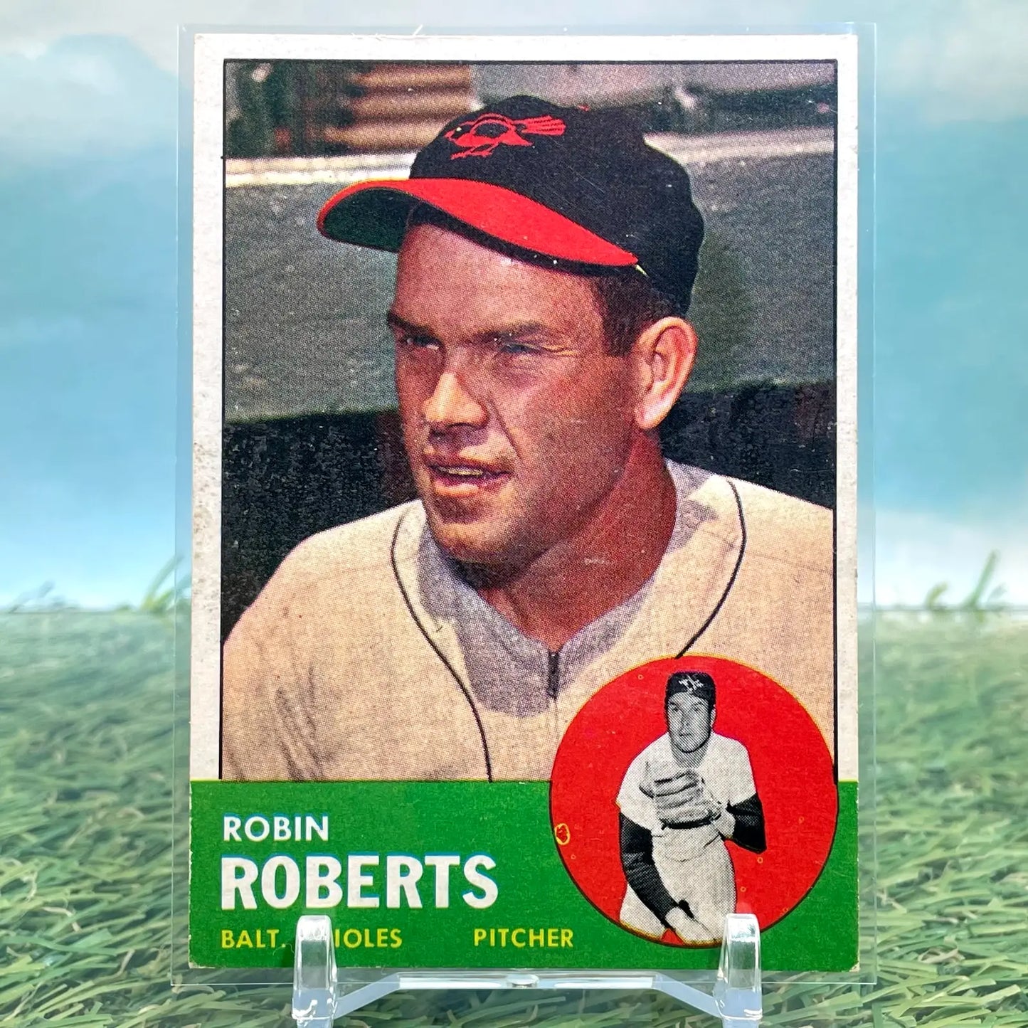 1963 Topps Robin Roberts #125 EX FREE SHIPPING - Baseball Card Single
