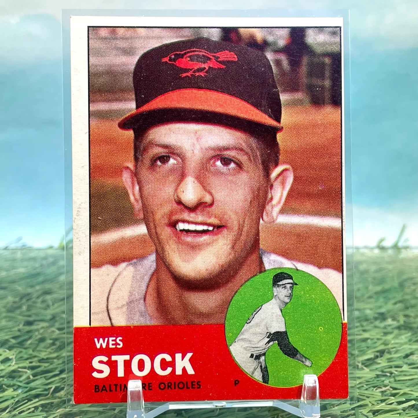 1963 Topps Wes Stock #438 Orioles FREE SHIPPING - Baseball Card Single