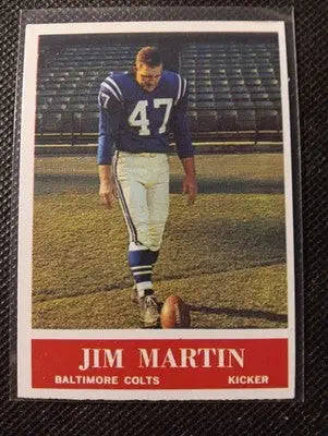 1964 Philadelphia Card Co. - Jim Martin #5. Baltimore Colts. EX - Football Card Single