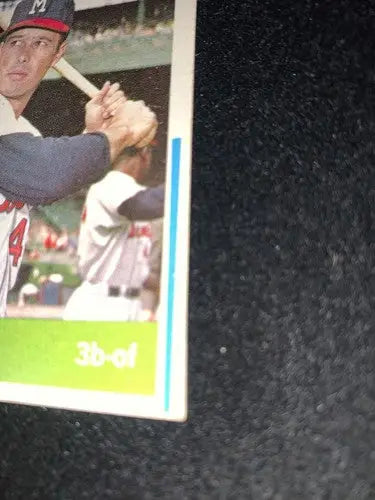 1964 Topps #35 Eddie Ed MATHEWS HOF Blue Line Version Print Error Variation Rare - Baseball Card Single