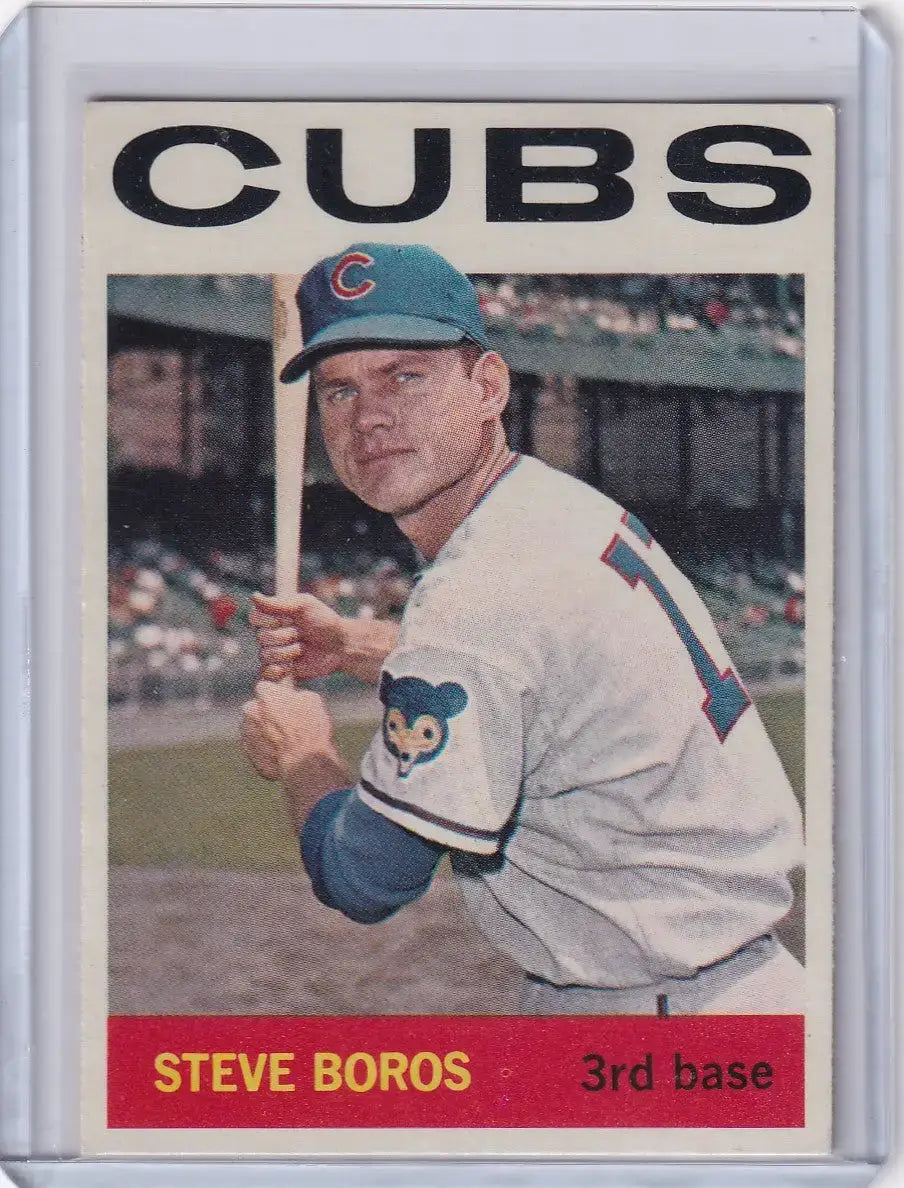 1964 Topps Baseball #131 Steve Boros - Chicago Cubs - Baseball Card Single