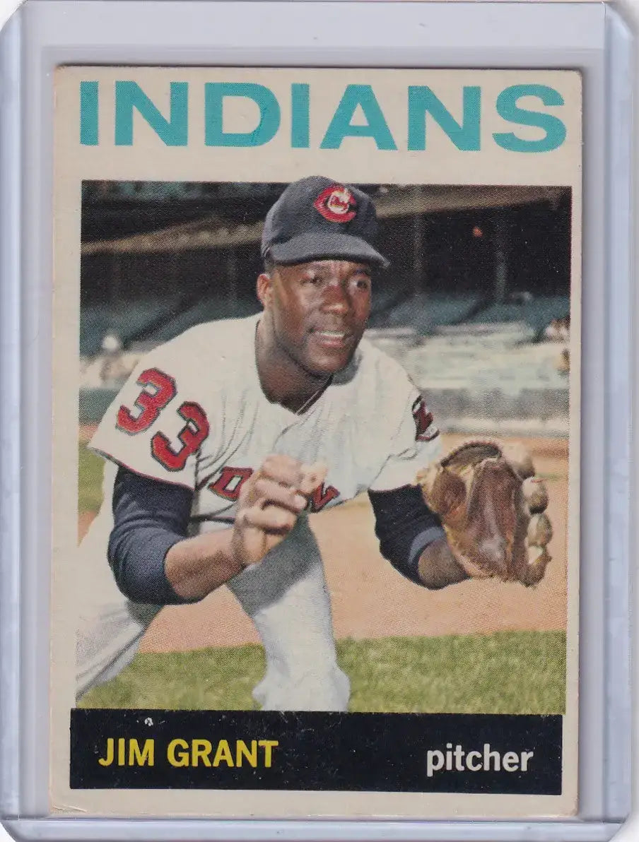 1964 Topps Baseball #133 Mudcat Grant - Cleveland Indians