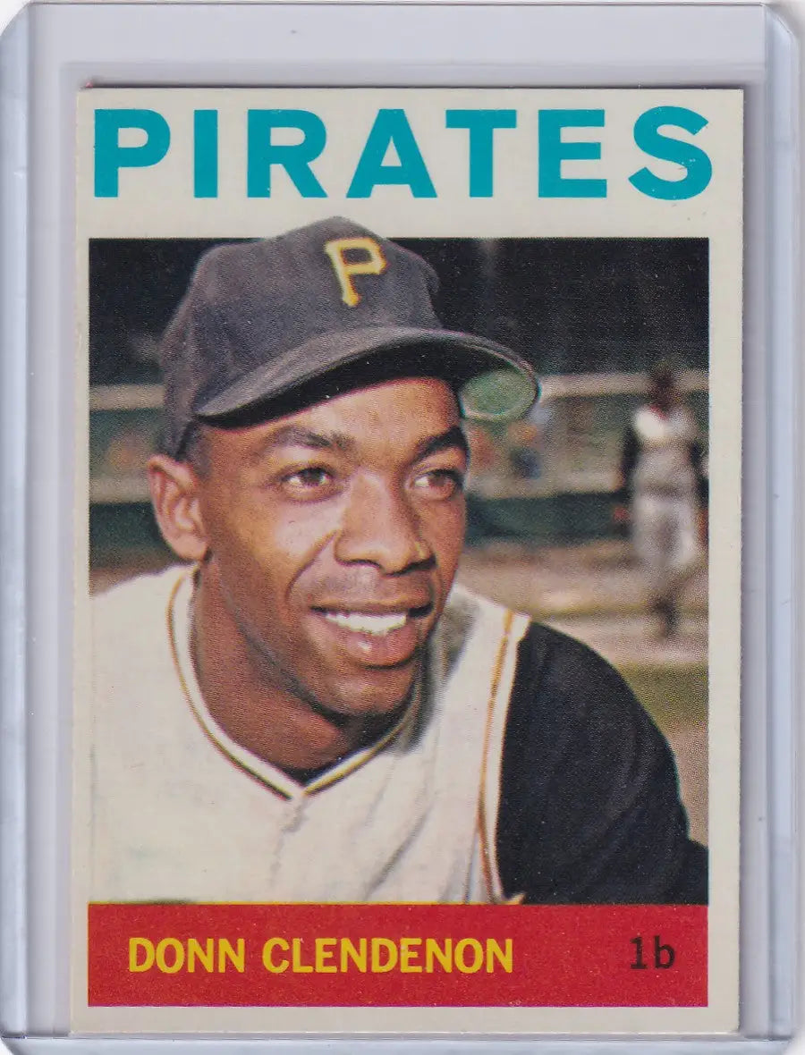 1964 Topps Baseball #163 Donn Clendenon Pittsburgh Pirates card for collectors