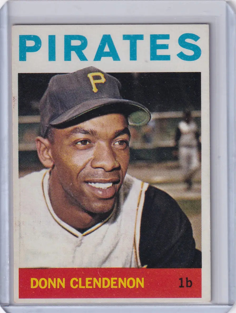 1964 Topps Baseball #163 Donn Clendenon - Pittsburgh Pirates