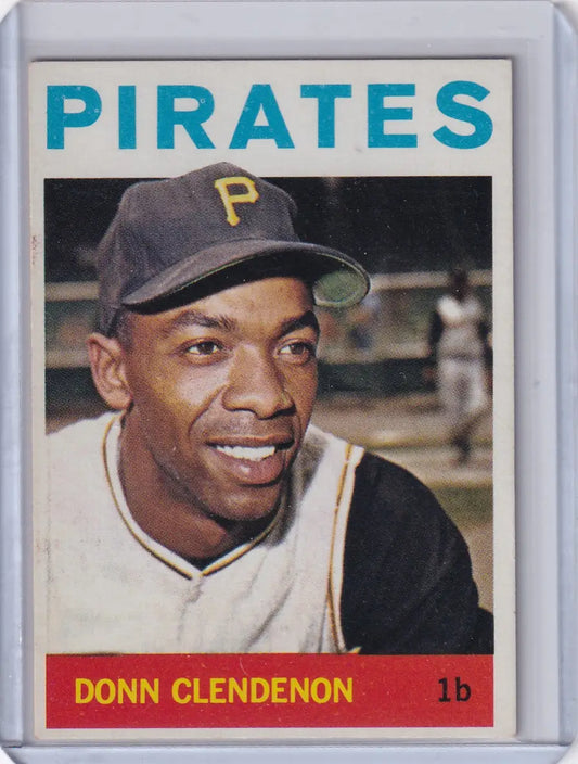 1964 Topps Baseball #163 Donn Clendenon - Pittsburgh Pirates - Baseball Card Single