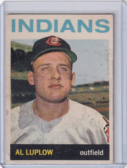 1964 Topps Baseball card featuring Al Luplow of the Cleveland Indians in uniform