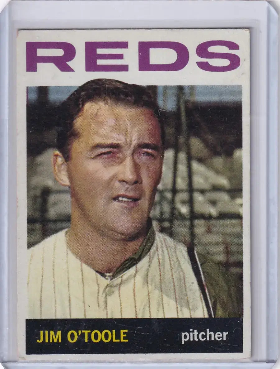 1964 Topps Baseball #185 Jim O’Toole - Cincinnati Reds
