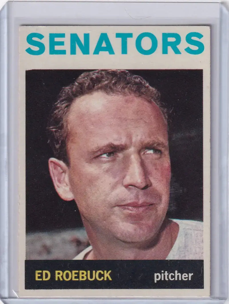 1964 Topps Baseball #187 Ed Roebuck - Washington Senators