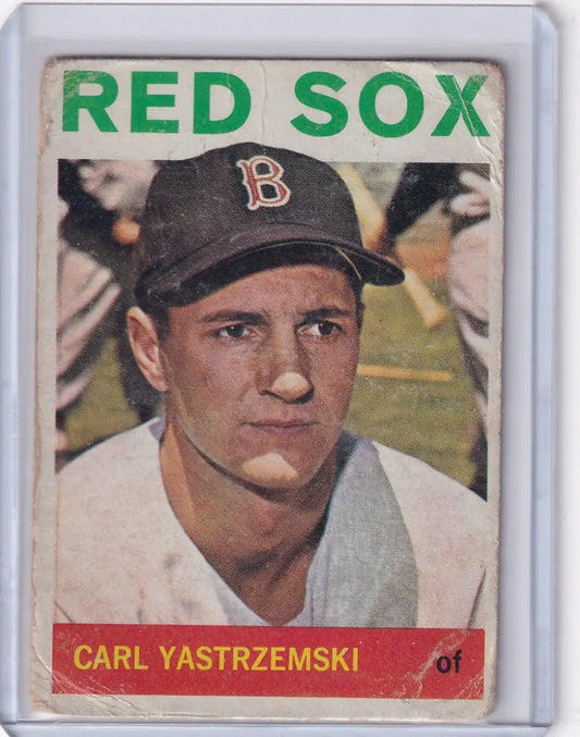 1964 Topps Baseball card featuring Boston Red Sox star Carl Yastrzemski