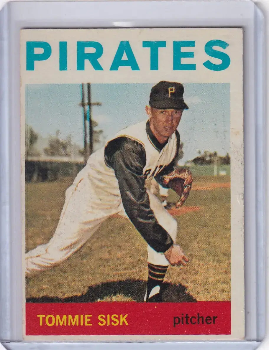1964 Topps Baseball #224 Tommie Sisk - Pittsburgh Pirates