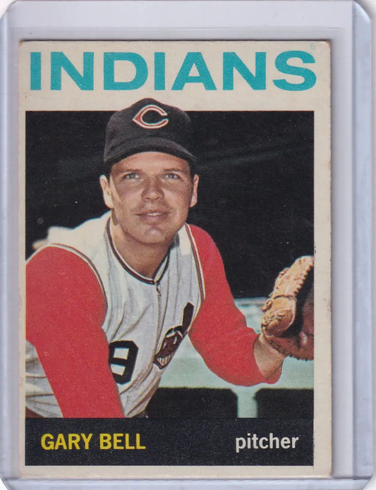 Vintage 1964 Topps Baseball card of Gary Bell from the Cleveland Indians
