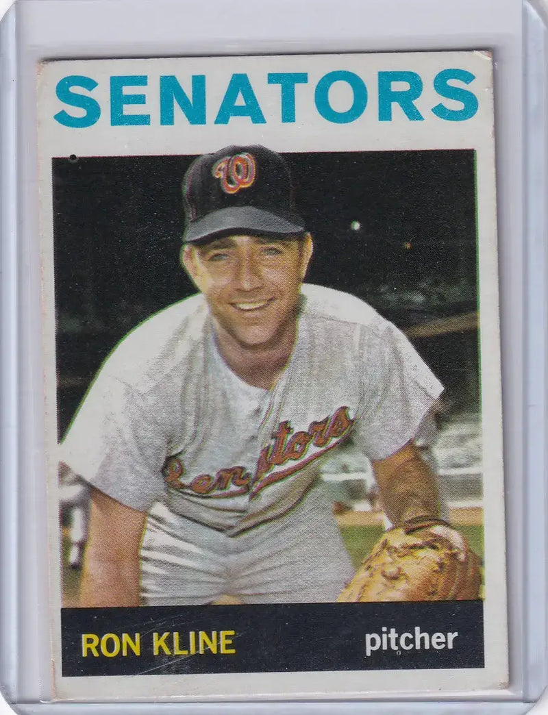 1964 Topps Baseball #358 Ron Kline - Washington Senators