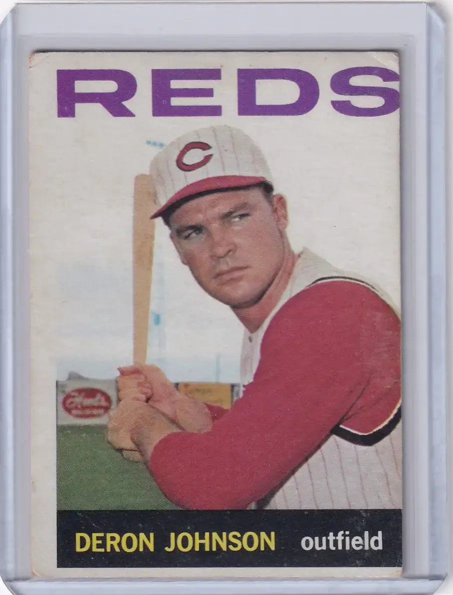 1964 Topps Baseball #449 Deron Johnson - Cincinnati Reds