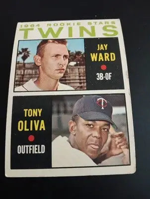 1964 Topps - Rookie Stars Tony Oliva Jay Ward #116 (RC). VG+ - EX - Baseball Card Single