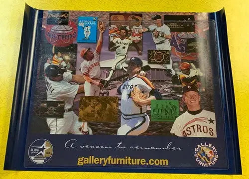 1965-1999 HOUSTON ASTROS 18x24 35th Anniversary Poster Bagwell Biggio Nolan Ryan