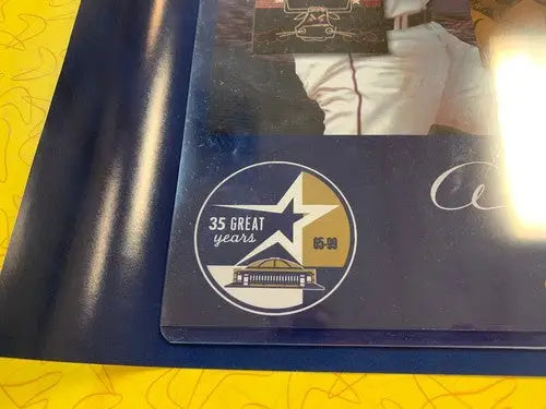 1965-1999 HOUSTON ASTROS 18x24 35th Anniversary Poster Bagwell Biggio Nolan Ryan