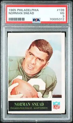 Vintage 1965 Philadelphia Norman Snead football card graded PSA 3 product image