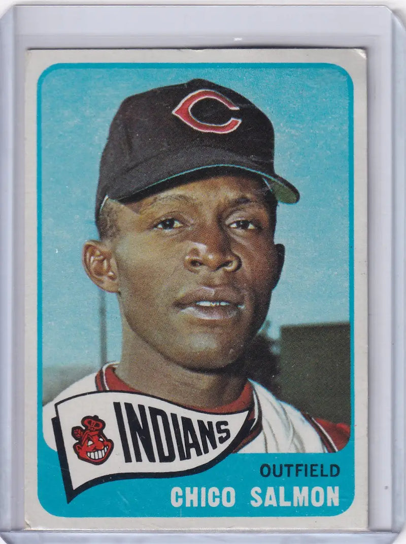 1965 Topps Baseball #105 Chico Salmon - Cleveland Indians