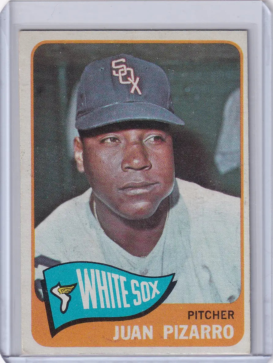 1965 Topps Baseball card of Juan Pizarro from the Chicago White Sox team