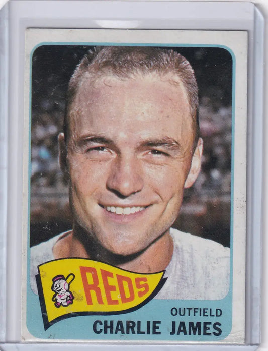 1965 Topps Baseball #141 Charlie James - Cincinnati Reds - Baseball Card Single