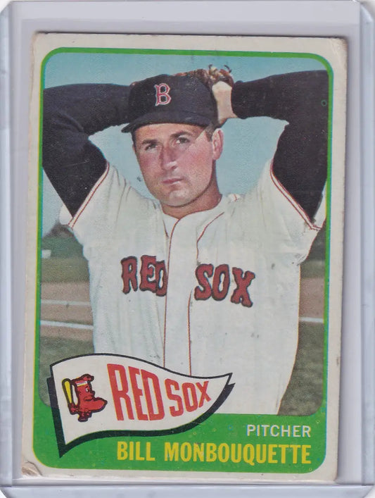 1965 Topps Baseball #142 Bill Monbouquette - Boston Red Sox - Baseball Card Single