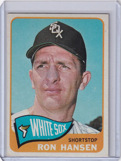 1965 Topps Baseball card of Ron Hansen, Chicago White Sox shortstop