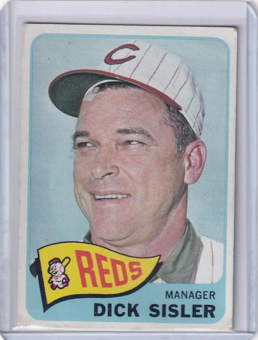 1965 Topps Baseball #158 Dick Sisler - Cincinnati Reds