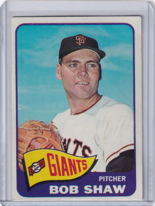 1965 Topps Baseball #428 Bob Shaw - San Francisco Giants - Baseball Card Single