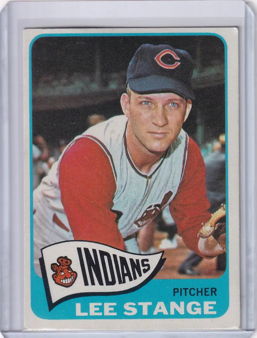1965 Topps Baseball #448 Lee Stange - Cleveland Indians
