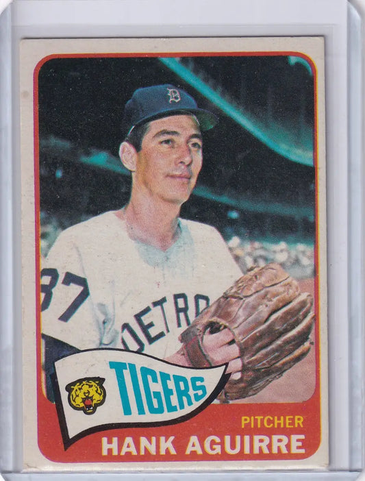 1965 Topps Baseball #522 Hank Aguirre - Detroit Tigers - Baseball Card Single