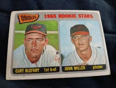 1965 Topps - Rookie Stars Curt Blefary John Miller #49 (RC). VG+ - EX - Baseball Card Single