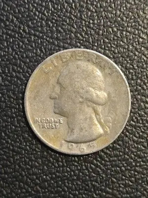 1965 Washington Quarter - First Year Clad Issue - Circulated - Coins & Currency