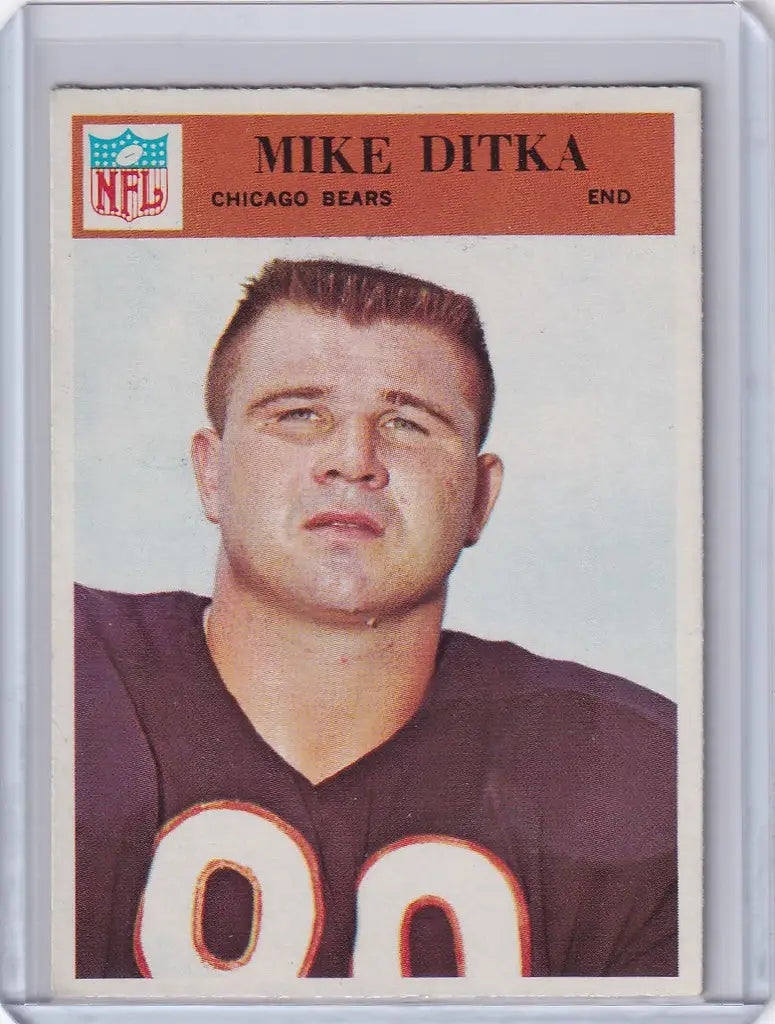 Vintage football trading card of Mike Ditka, Chicago Bears HOF player