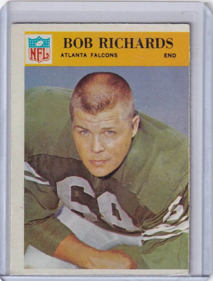 Philadelphia football Bob Richards 1966 Atlanta Falcons trading card