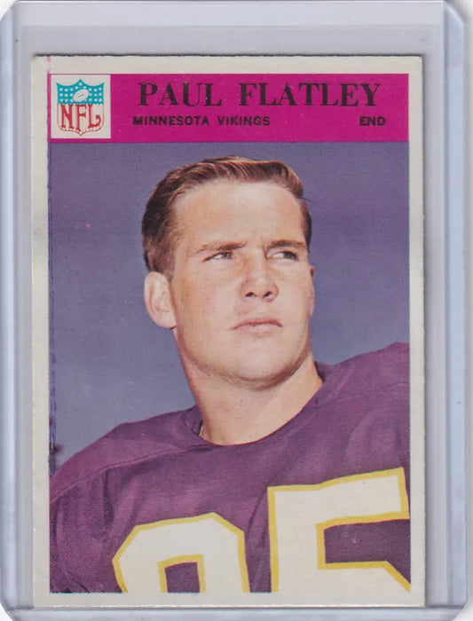 1966 Philadelphia Football Paul Flatley Minnesota Vikings collectible card
