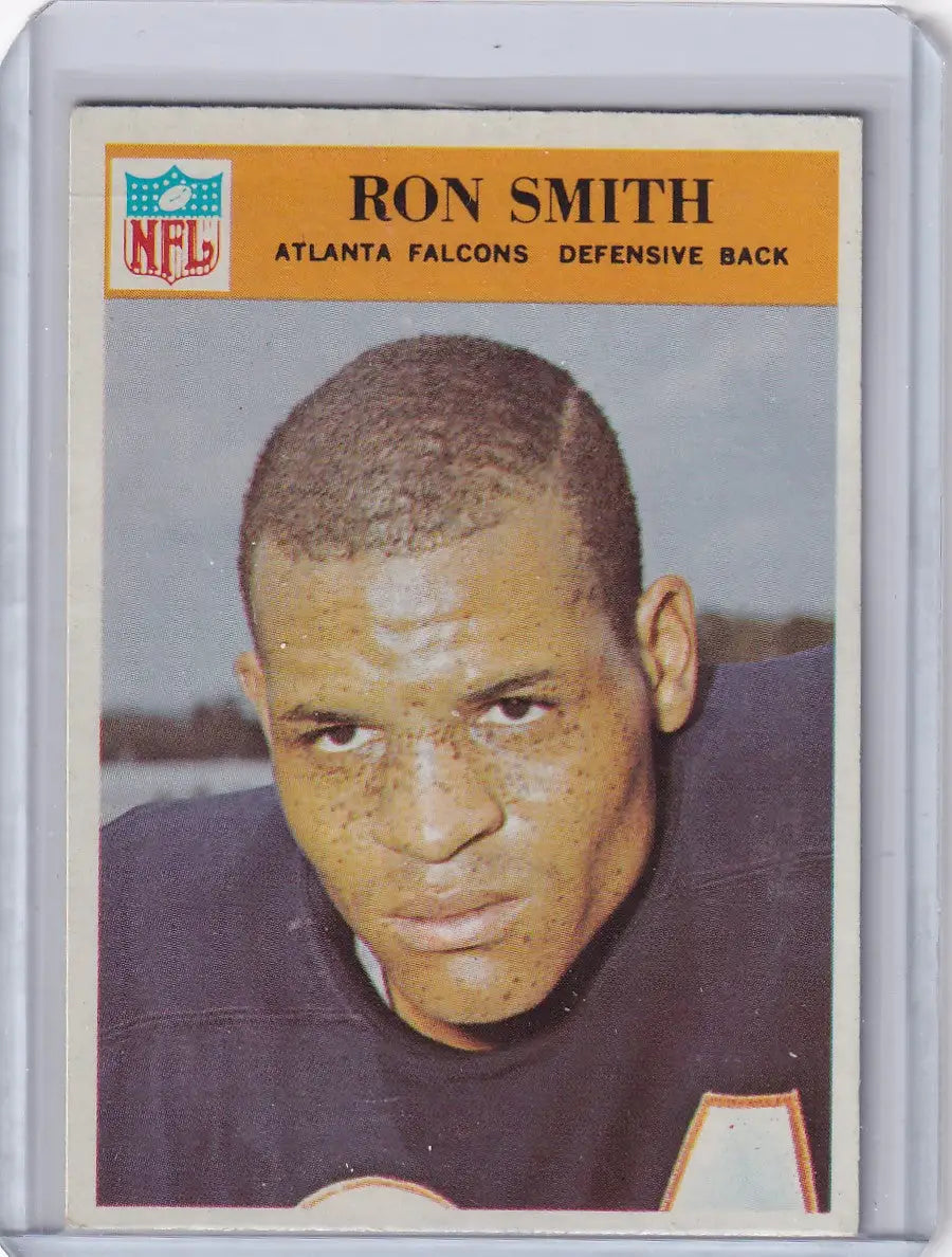 Philadelphia football Ron Smith card featuring Atlanta Falcons rookie player