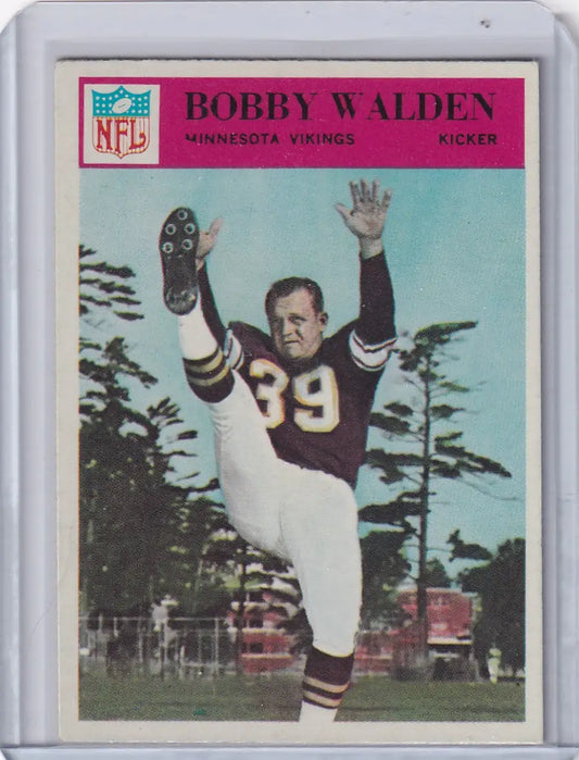 1966 Philadelphia Football #116 Bobby Walden - Minnesota Vikings RC