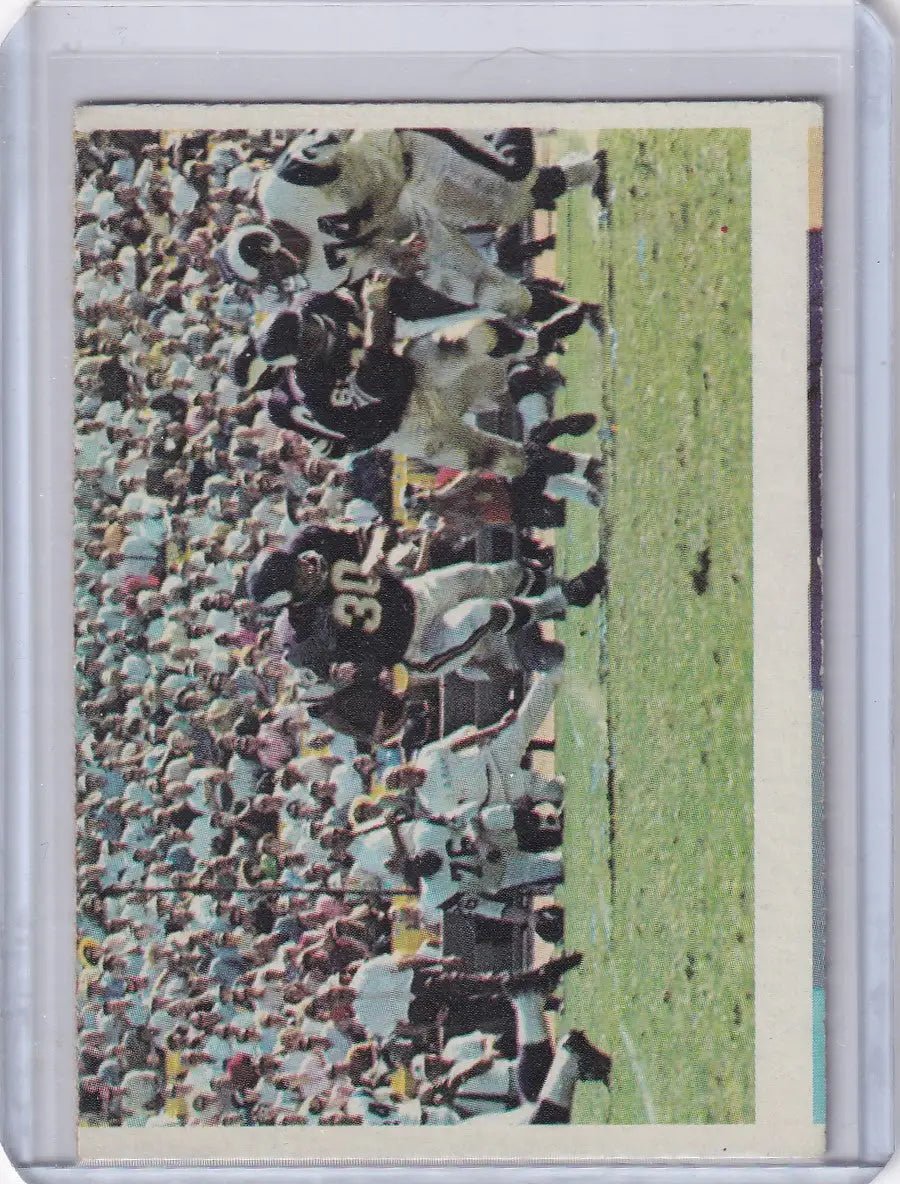 Football trading card of Bill Brown from the 1966 Philadelphia Football Vikings play series