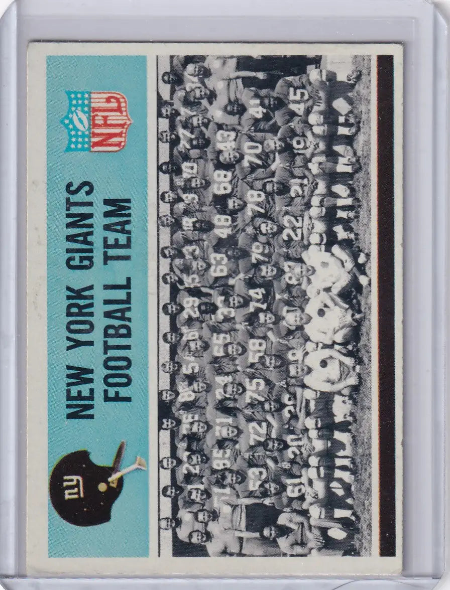 1966 Philadelphia Football #118 New York Giants Team