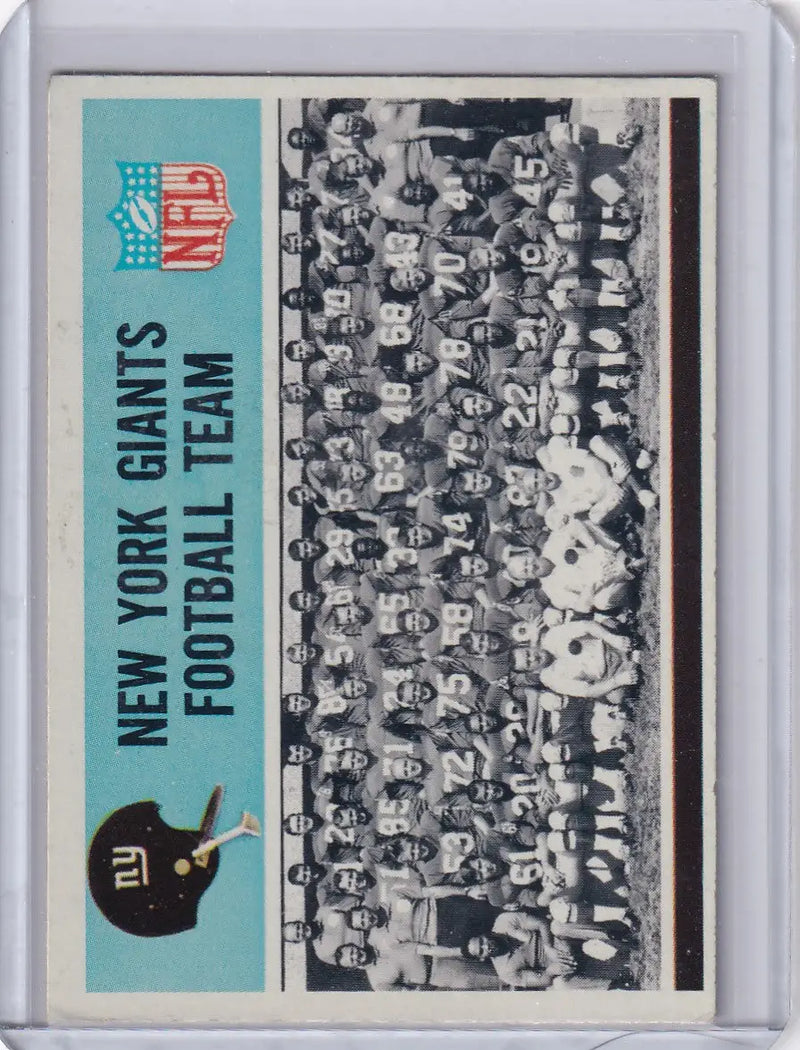 1966 Philadelphia Football #118 New York Giants Team