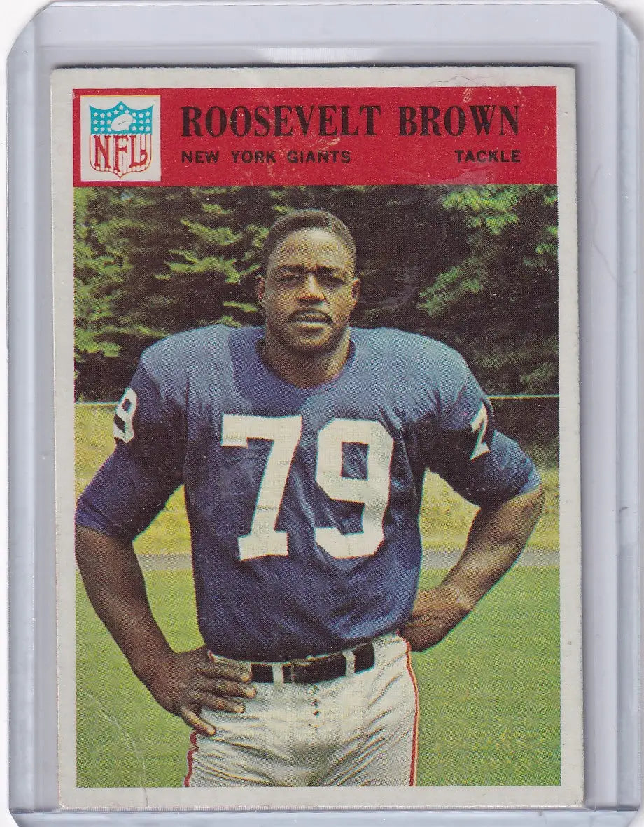 1966 Philadelphia Football #119 Roosevelt Brown - New York Giants
