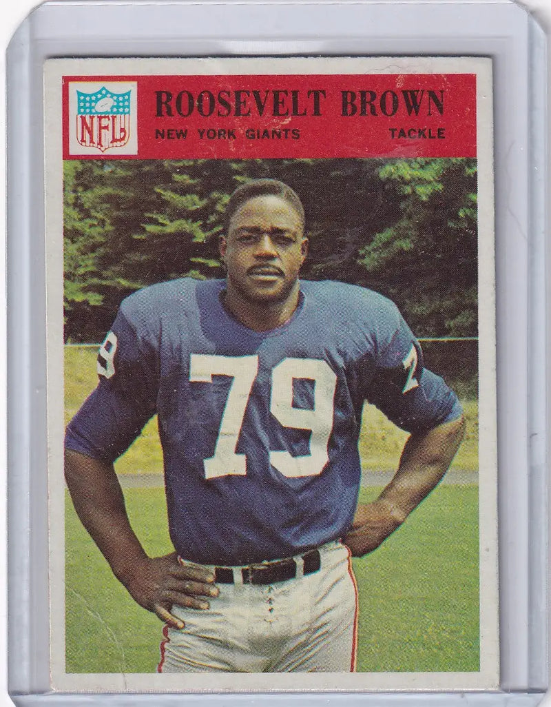 1966 Philadelphia Football #119 Roosevelt Brown - New York Giants