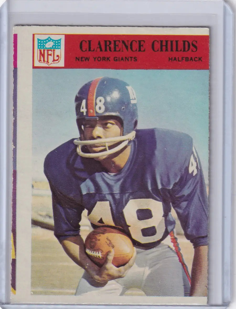 1966 Philadelphia Football #121 Clarence Childs - New York Giants