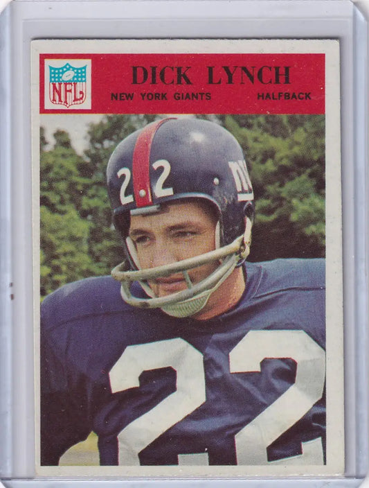 1966 Philadelphia Football #126 Dick Lynch - New York Giants