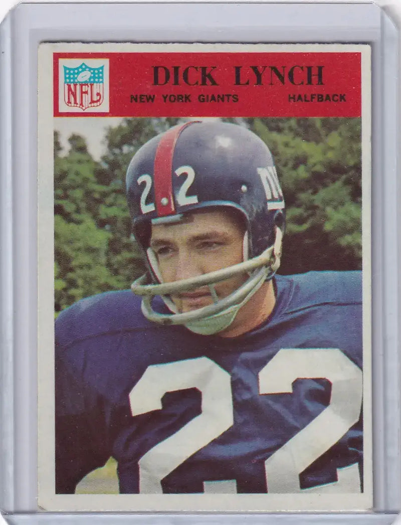 1966 Philadelphia Football #126 Dick Lynch - New York Giants