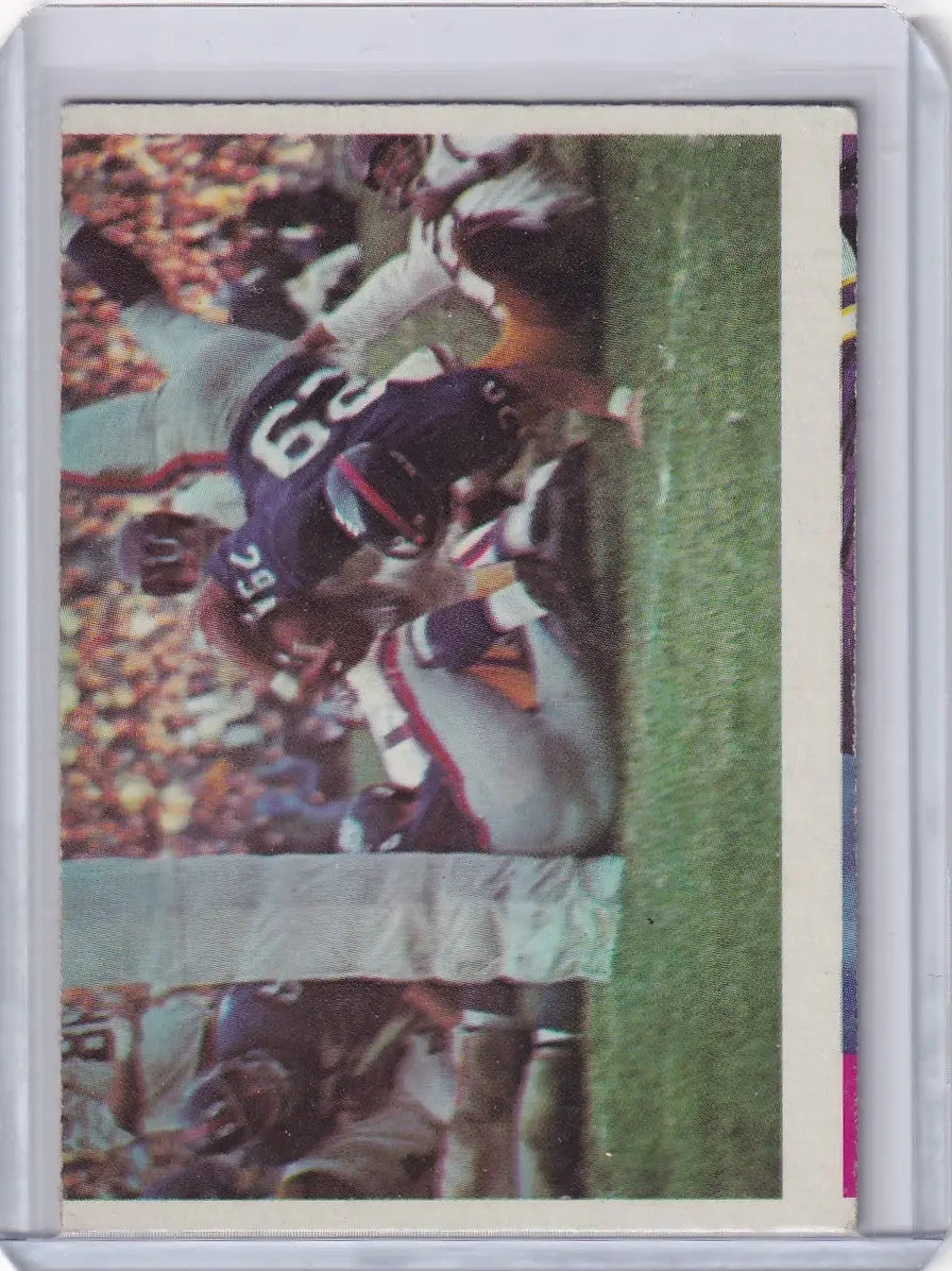 Vintage Philadelphia football card featuring Giants play and Chuck Meein from 1966